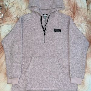 PINK Light Pink Sherpa Hoodie